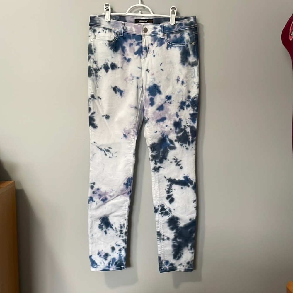 OOAK tie-dyed skinny jeans